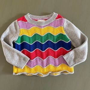 Mini Boden size 2-3y, rainbow sweater